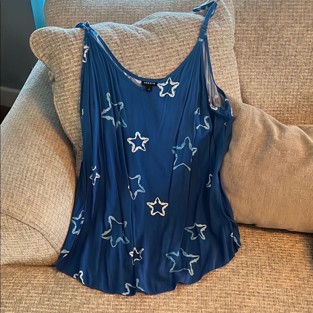 Torrid Blue Star Print Women's Top